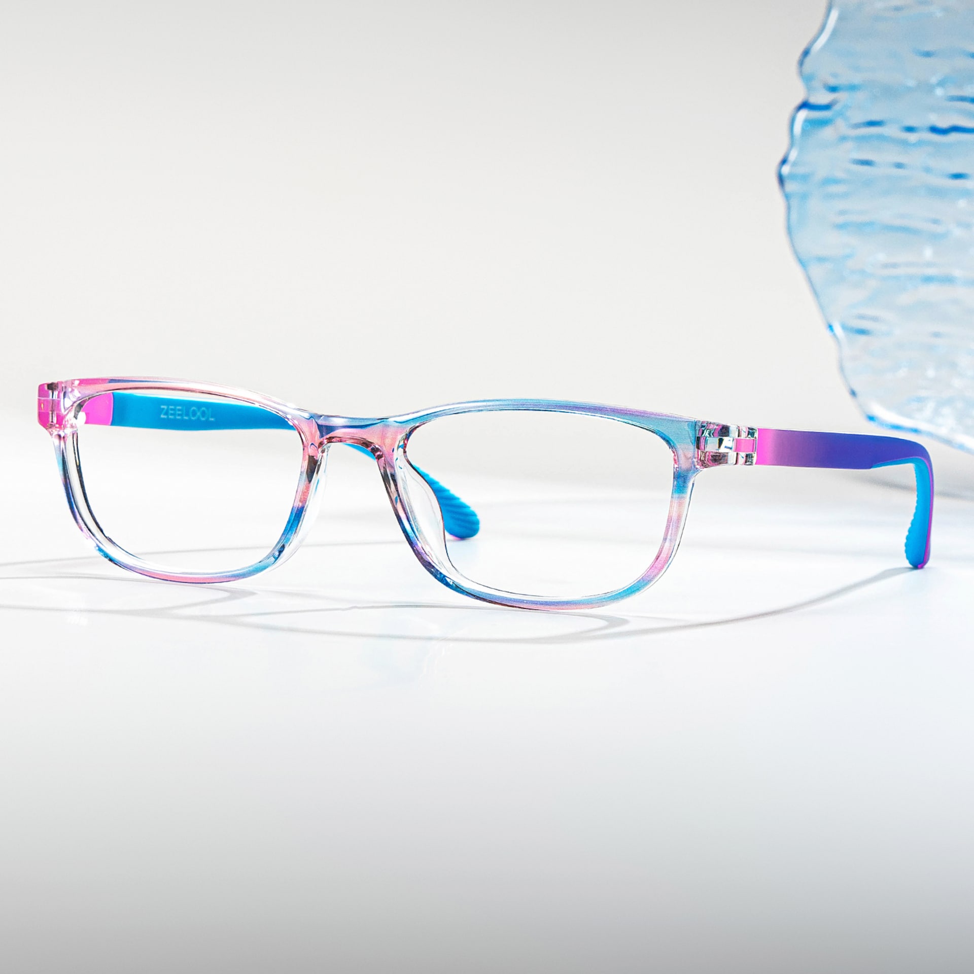 Robin Rectangle Blue Pink Frame Eyeglasses for Pre-tweens0