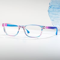 Robin Rectangle Blue Pink Glasses0