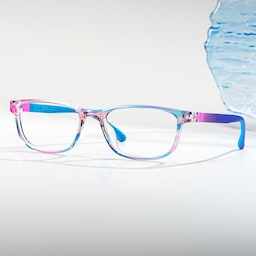 Robin Rectangle Blue Pink Glasses0