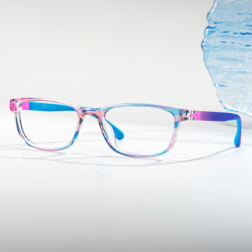 Robin Rectangle Blue Pink Glasses