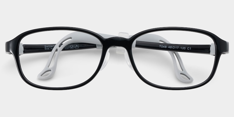 Bright Rectangle Black Glasses good-img