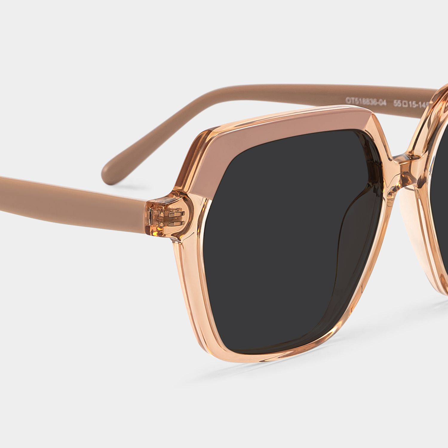 Norah Beige Geometric Sunglasses to Frame Your Face | ZEELOOL4