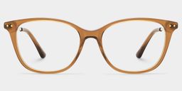 Finch Brown Rectangle Glasses1