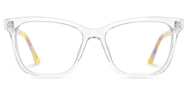 Faith Clear Rectangle Glasses