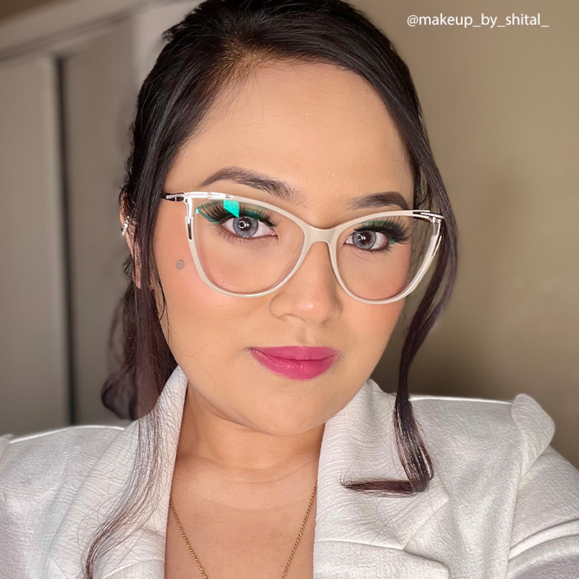 Yomary Cateye Khaki EyeGlasses | Zeelool Optical12