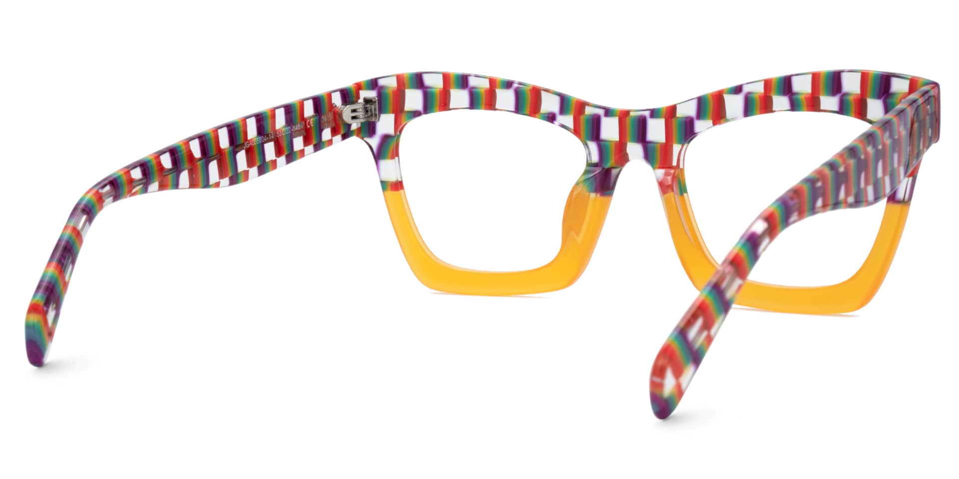 New Arriva Striped and Orange Glasses for Benitez Frame | Zeelool3