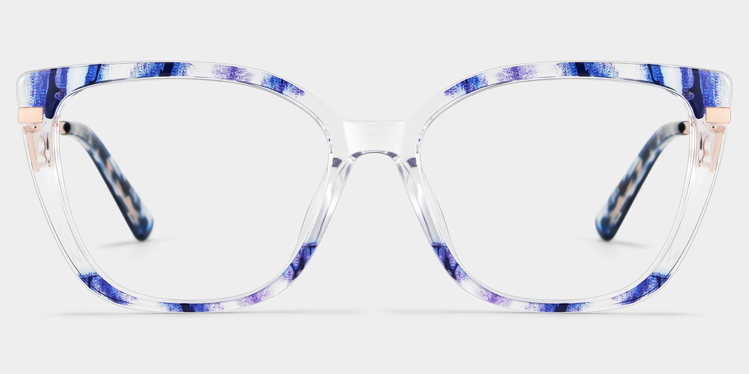 Margret Blue Cat-Eye Glasses | Bold Stylish Frames | ZEELOOL1