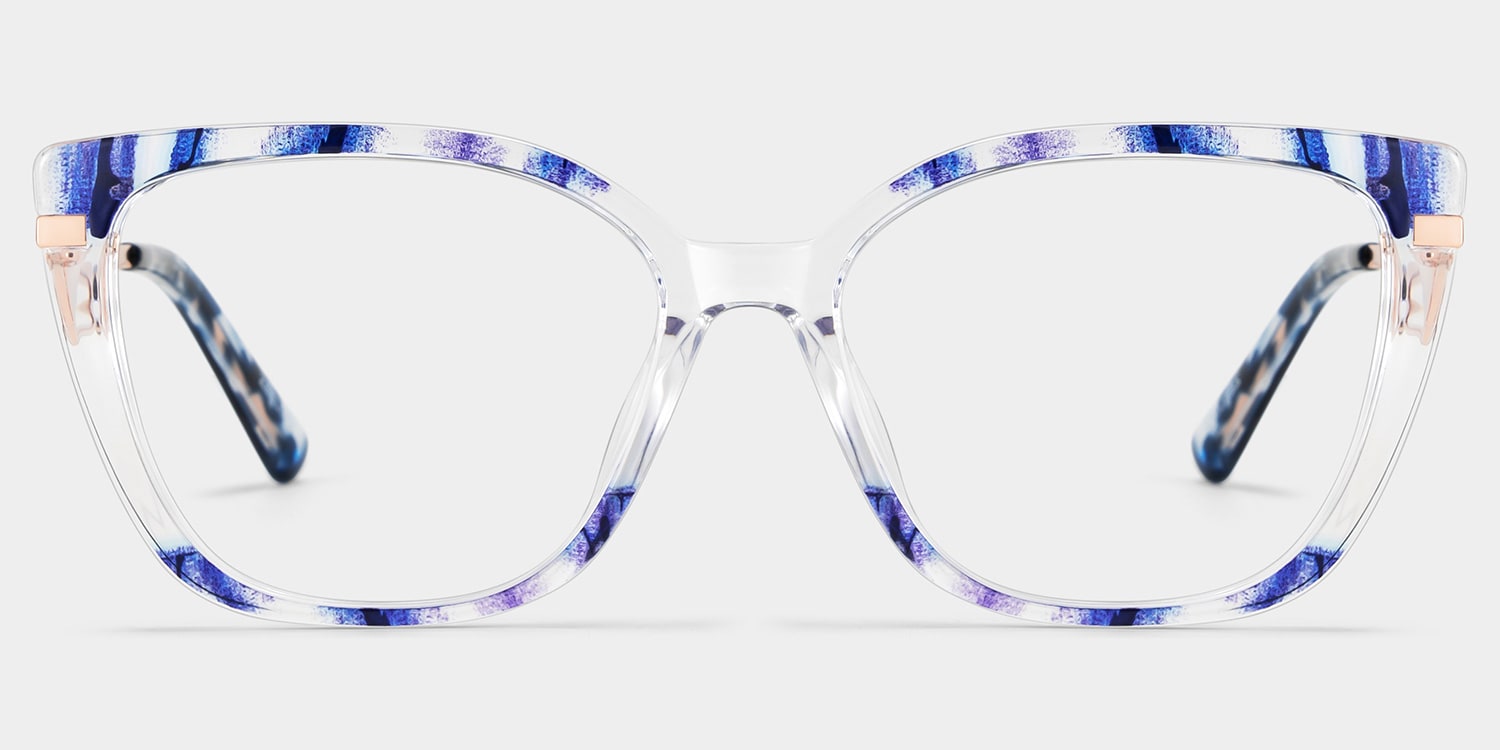 Margret Cateye Blue Glasses