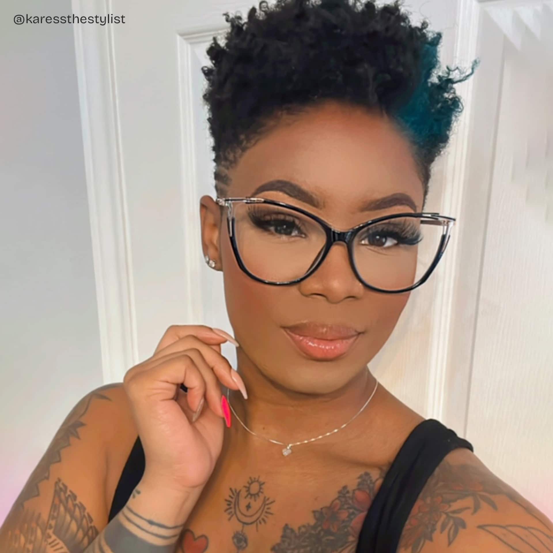 Yomary Black Cateye Frame Glasses | Zeelool Optical6