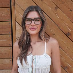 Brochelle Rectangle Green Glasses0