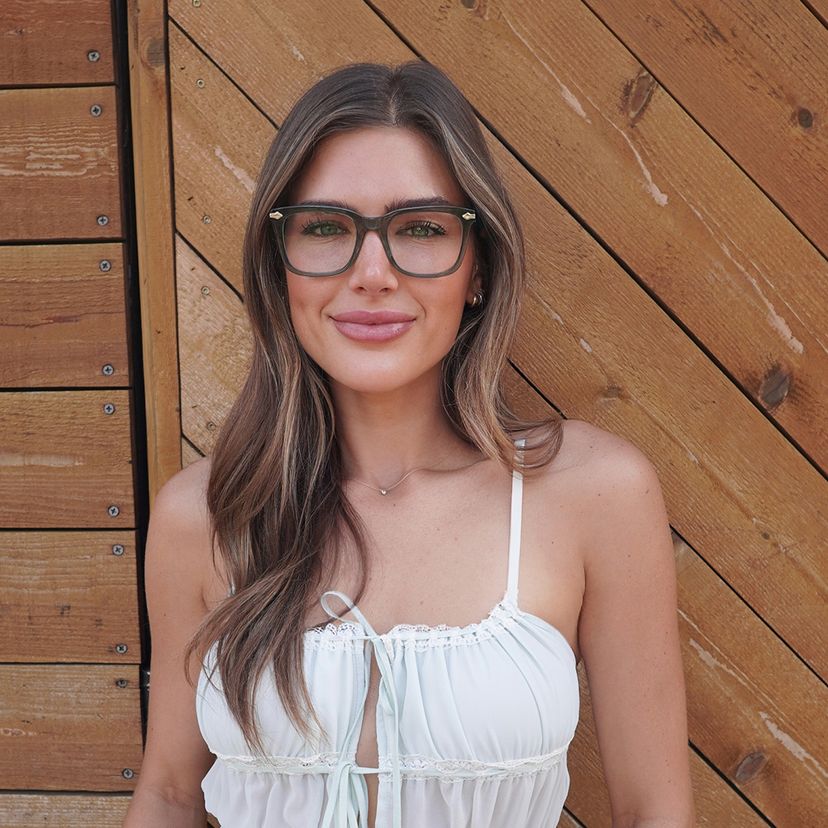 Brochelle Rectangle Green Glasses