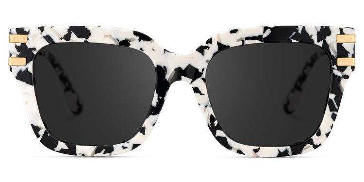 Lidia Square Cow Print Sunglasses