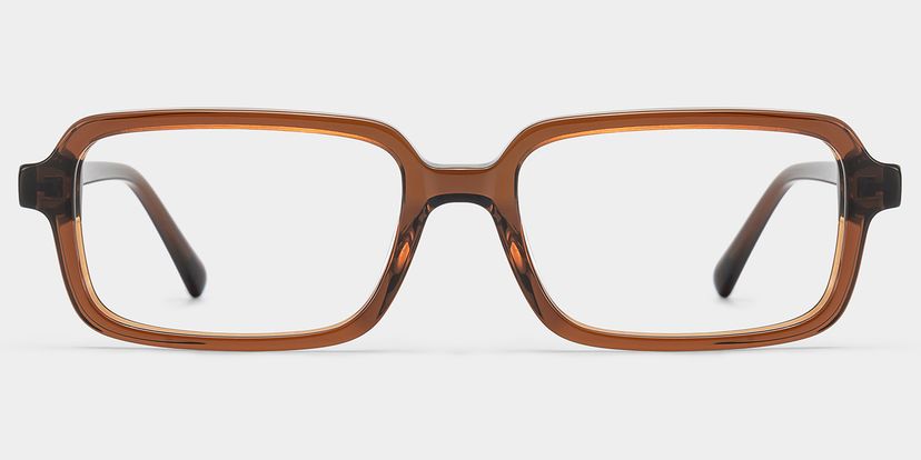 Danielle Brown Rectangle Glasses