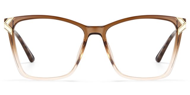 Tricee Square Brown Glasses