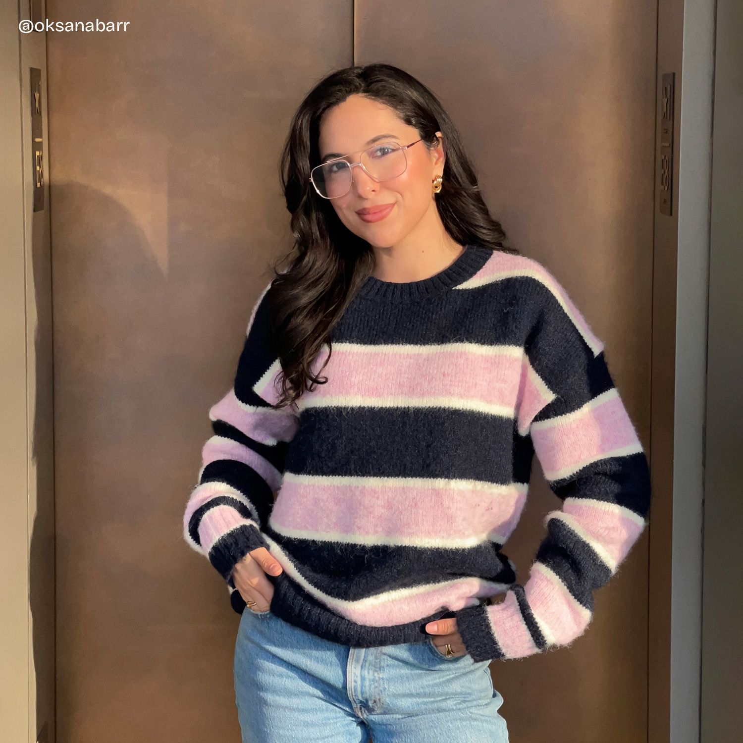 Poppy Gold Aviator Frame Glasses | Retro Athleisure6