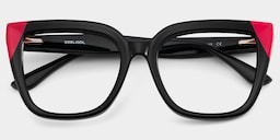 Mirta Square Black Pink Glasses2