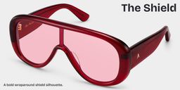 The Shield Red Aviator Glasses3