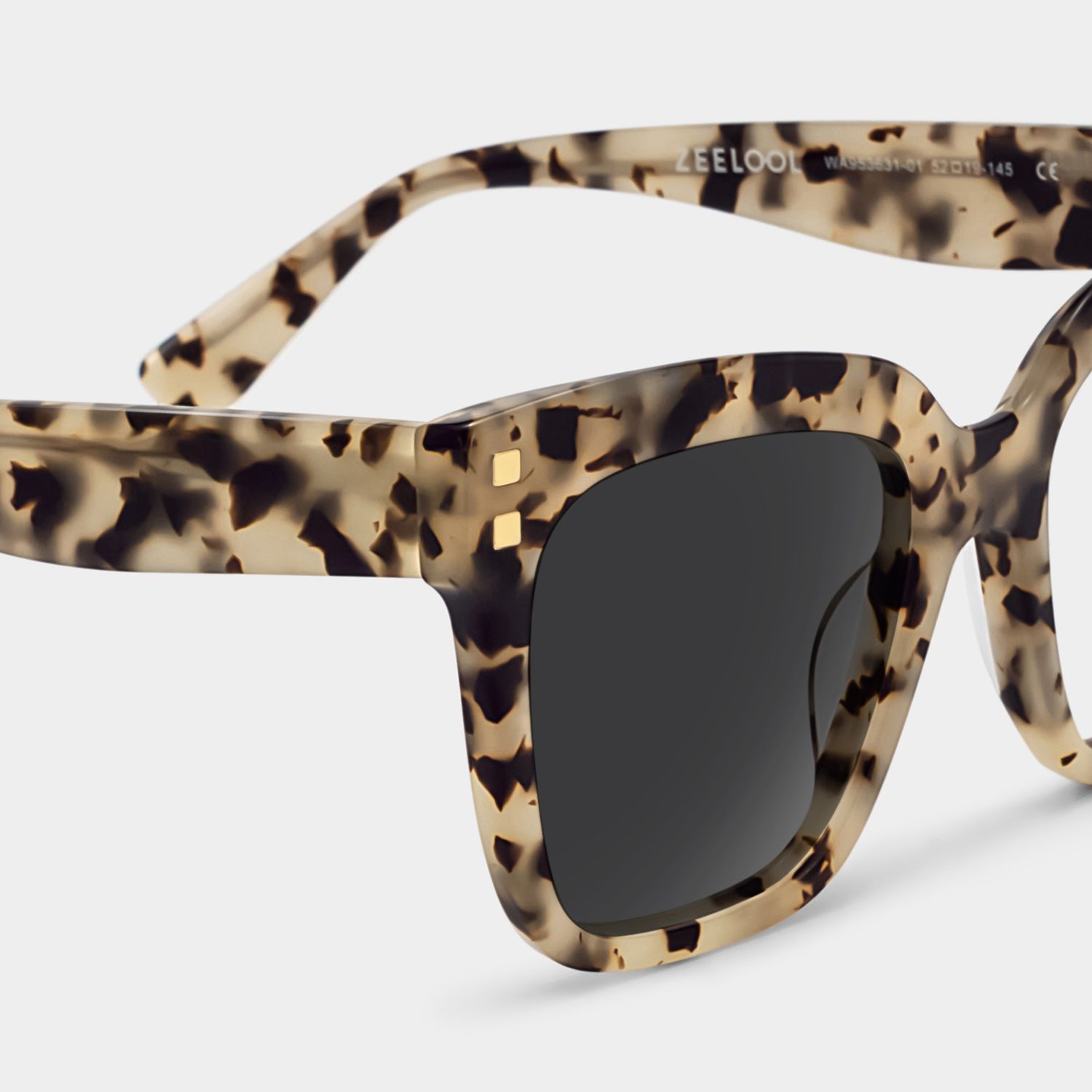 Minguela Square Brown-Tortoise Sunglasses for Women & Men | ZEELOOL4