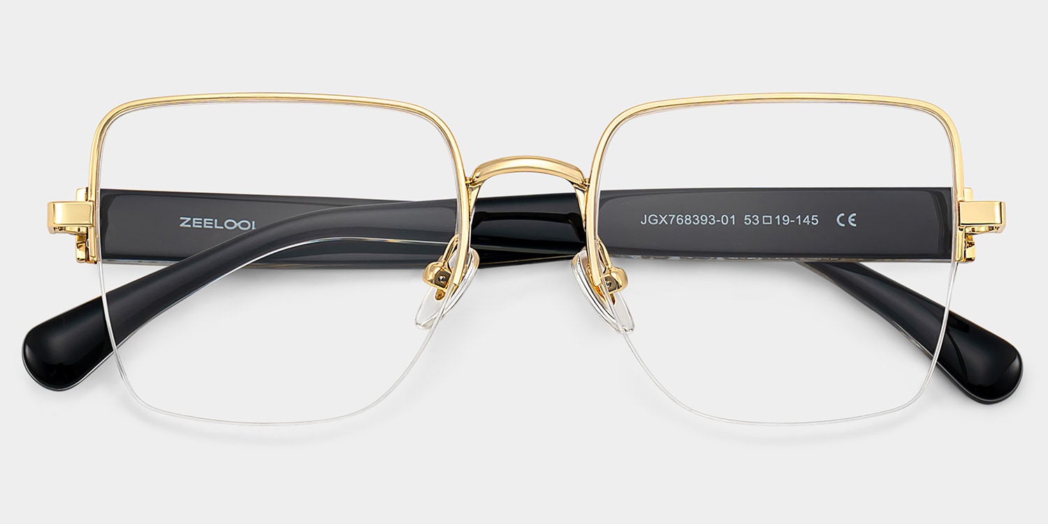 Lauren Square Gold Glasses3