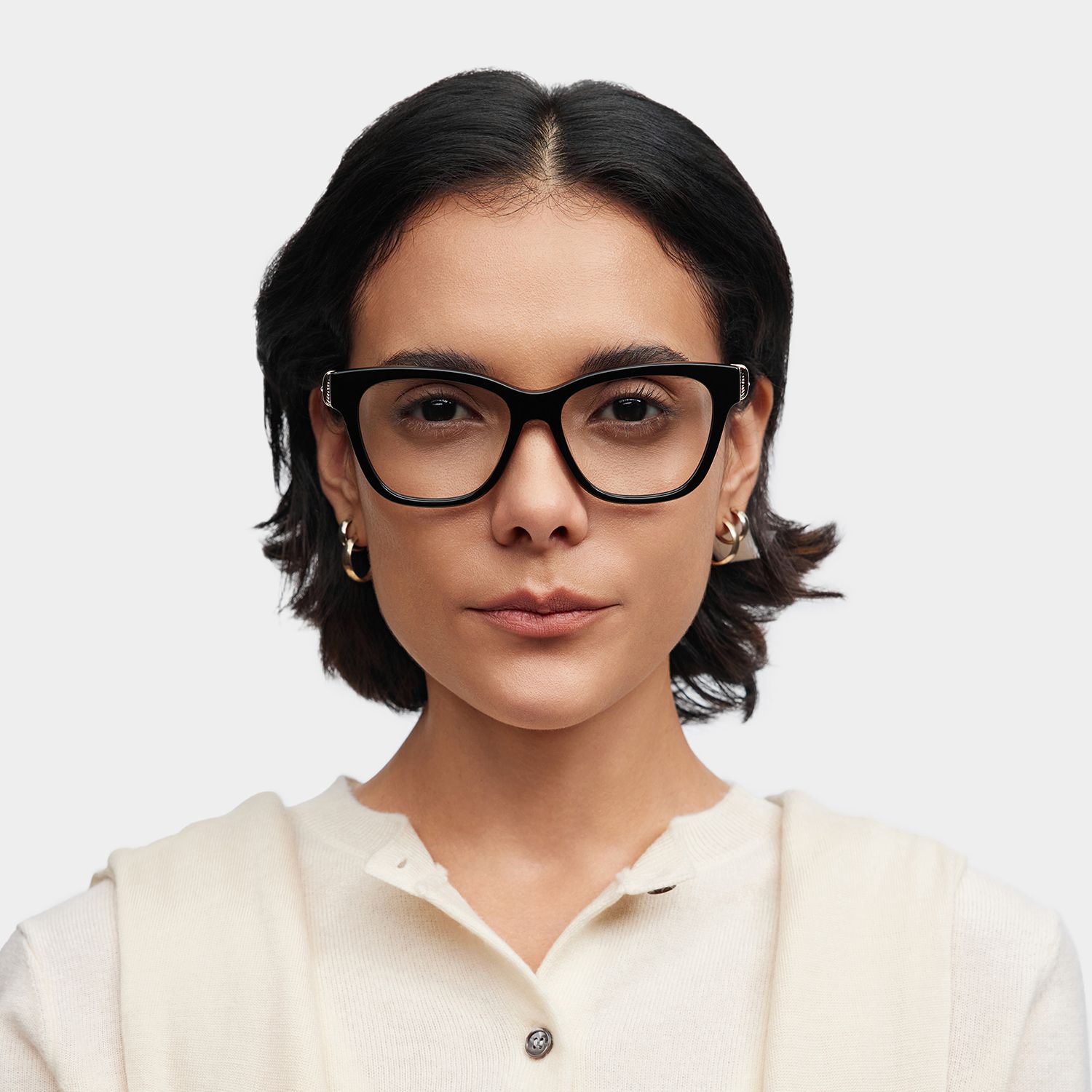Square Black Eyeglasses- Julian Acetate Frame Glasses0