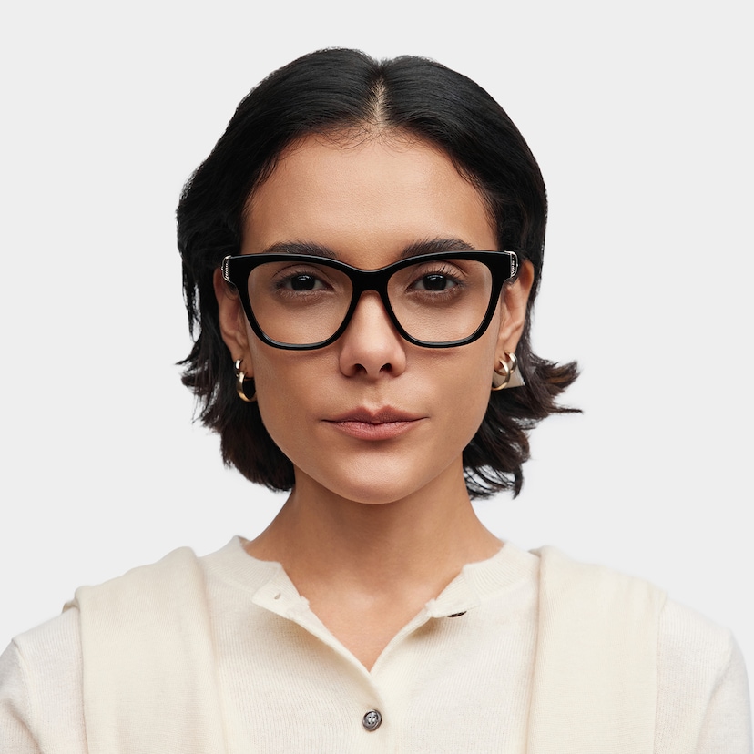 Julian Square Black Glasses