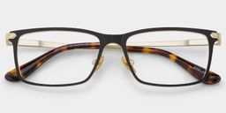Alexander Black Rectangle Glasses2