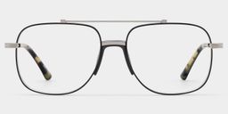 Poppy Black Aviator Glasses1