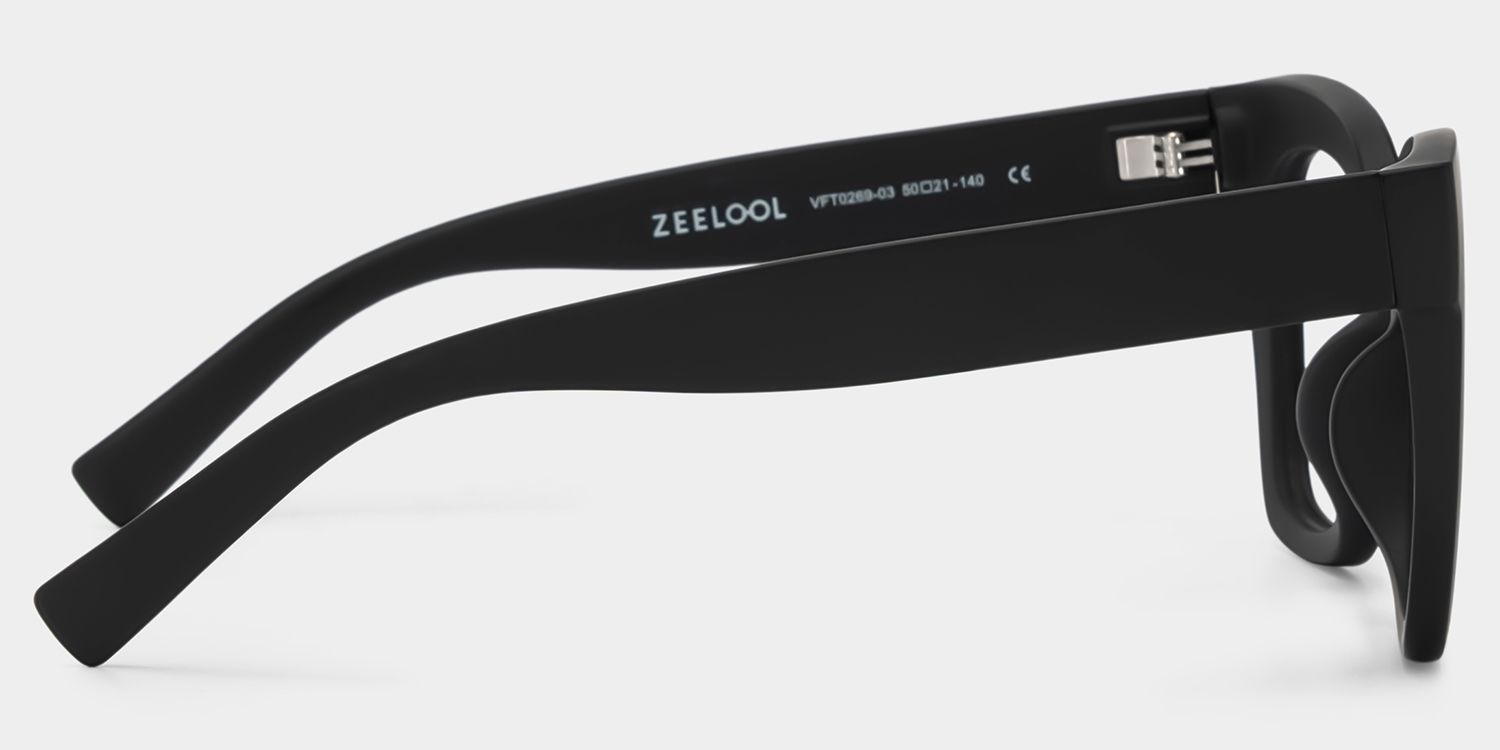 Malcolm Square Matte Black Glasses with Prescription4