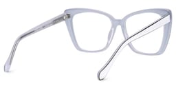 Shanell Butterfly White-Black Glasses3