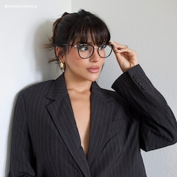 Caden Round Black Glasses9