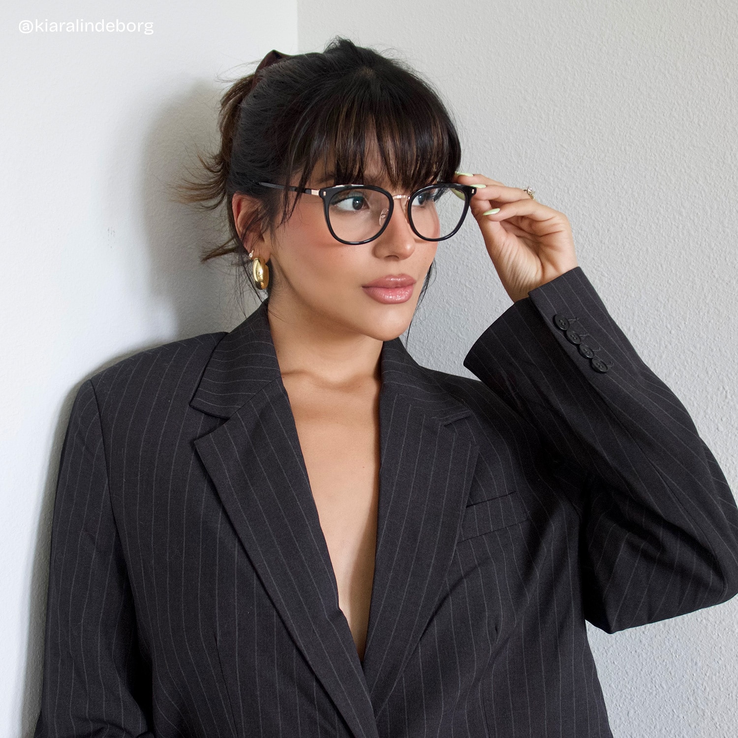 Caden Round Black Glasses9