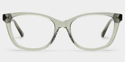 Cassia Green Rectangle Glasses1
