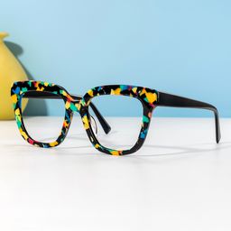 Nina Square Speckled Glasses0