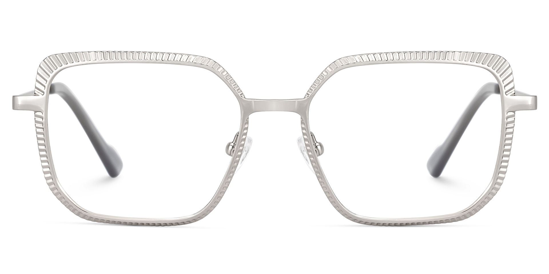 Vintage Metal Frame Glasses in Silver Color1