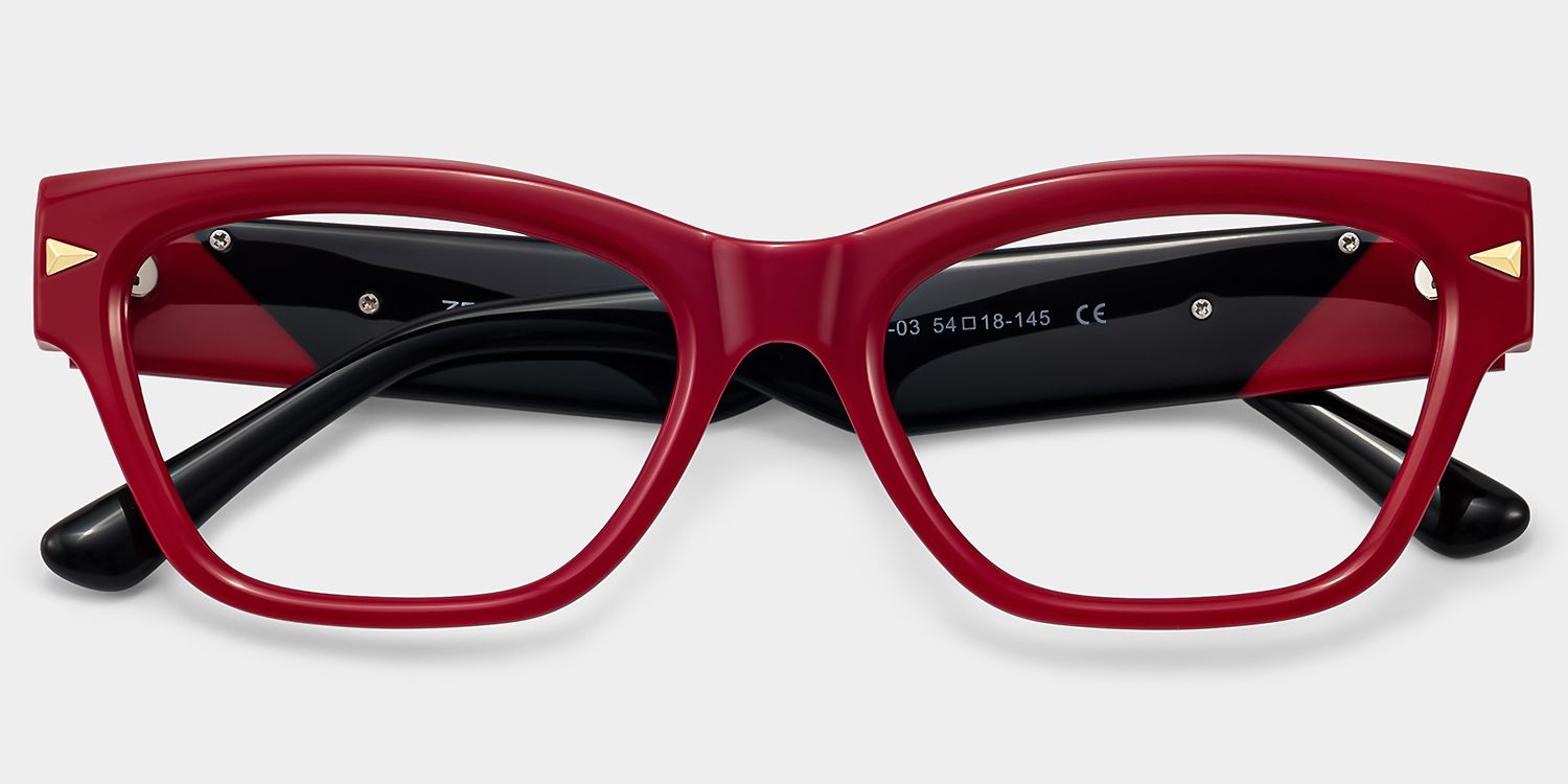 Briar Red Cat-Eye Eyeglasses | ZEELOOL2