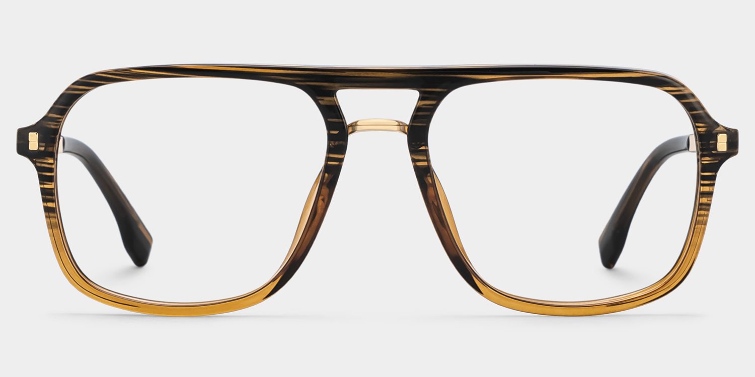 Aviator Kilworth Two-Tone Glasses deals -Zeelool Glasses