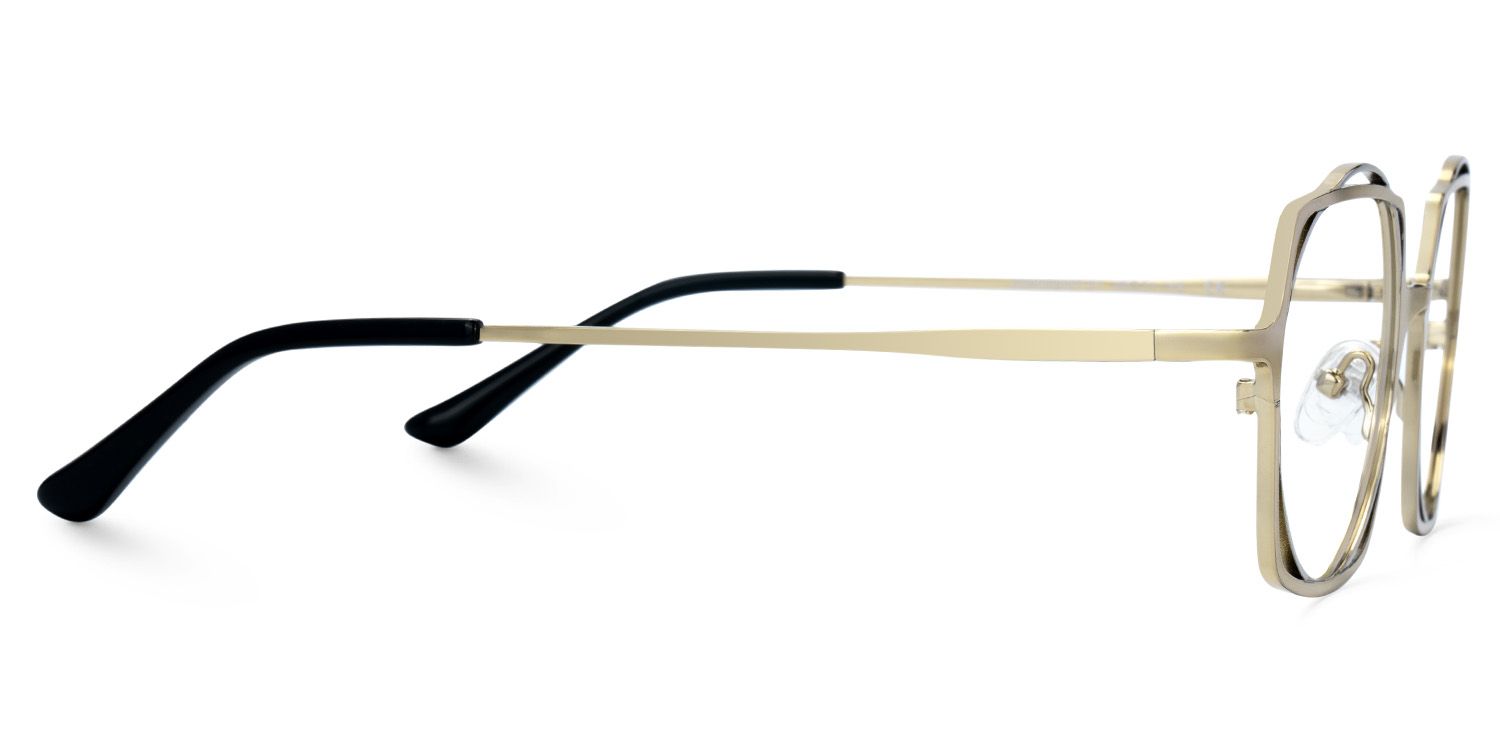 Modebe18k Gold Glasses in Square Full-Frame  | Zeelool2