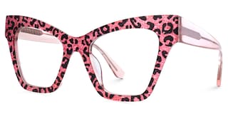 Ansyah Cateye Pink Leopard Glasses2