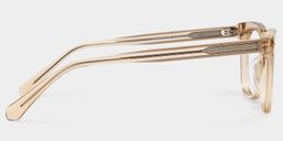 Angela Beige Rectangle Glasses5