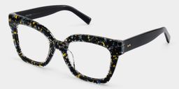 Renata Square Black Glasses3