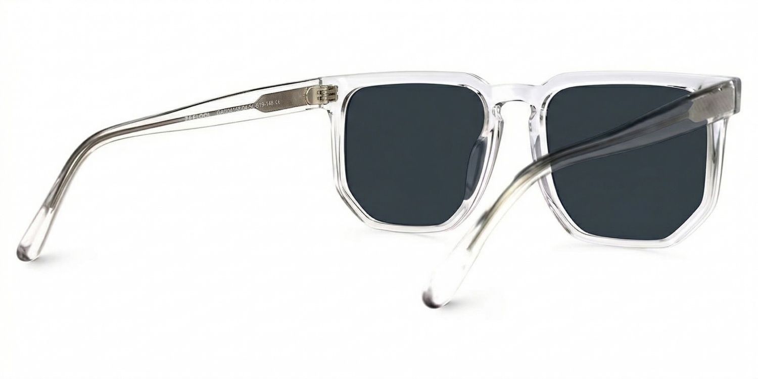 Matherne Square Clear Prescription Sunglasses | ZEELOOL3