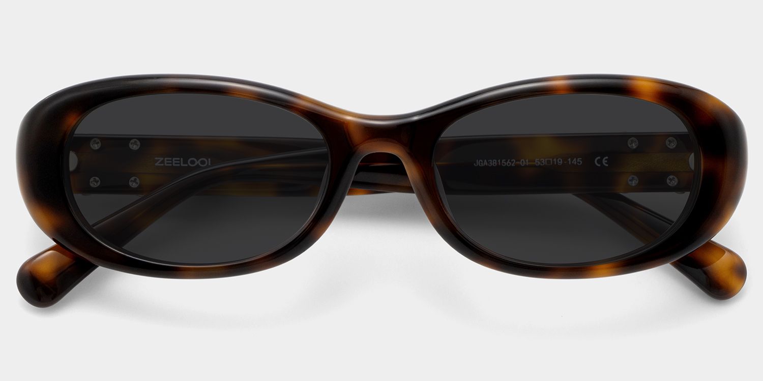 Catherine Tortoise Oval Frame Glasses Online | ZEELOOL1