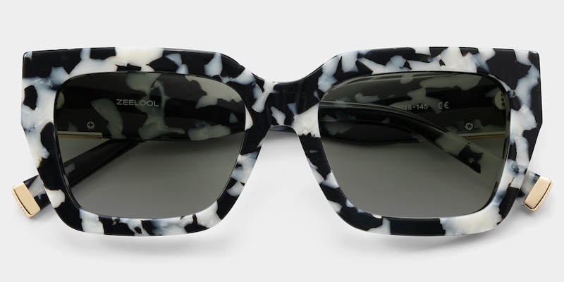 ZEELOOL Maddox Square Pattern Polarized Sunglasses