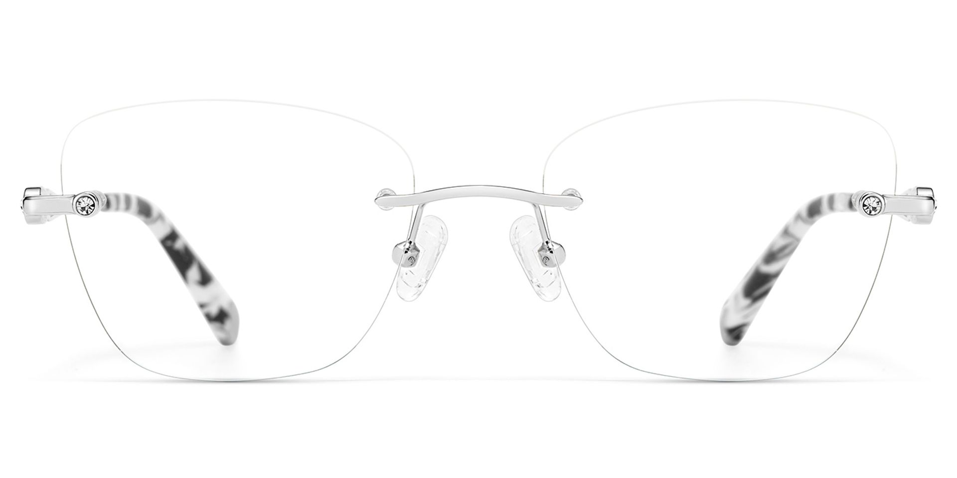 Rectangle Silver Eyeglasses- Seth Metal Frame Glasses3