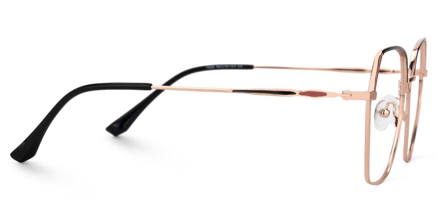 Marlon Geometric Two-Tone Full-Rim Glasses | ZEELOOL Canada2