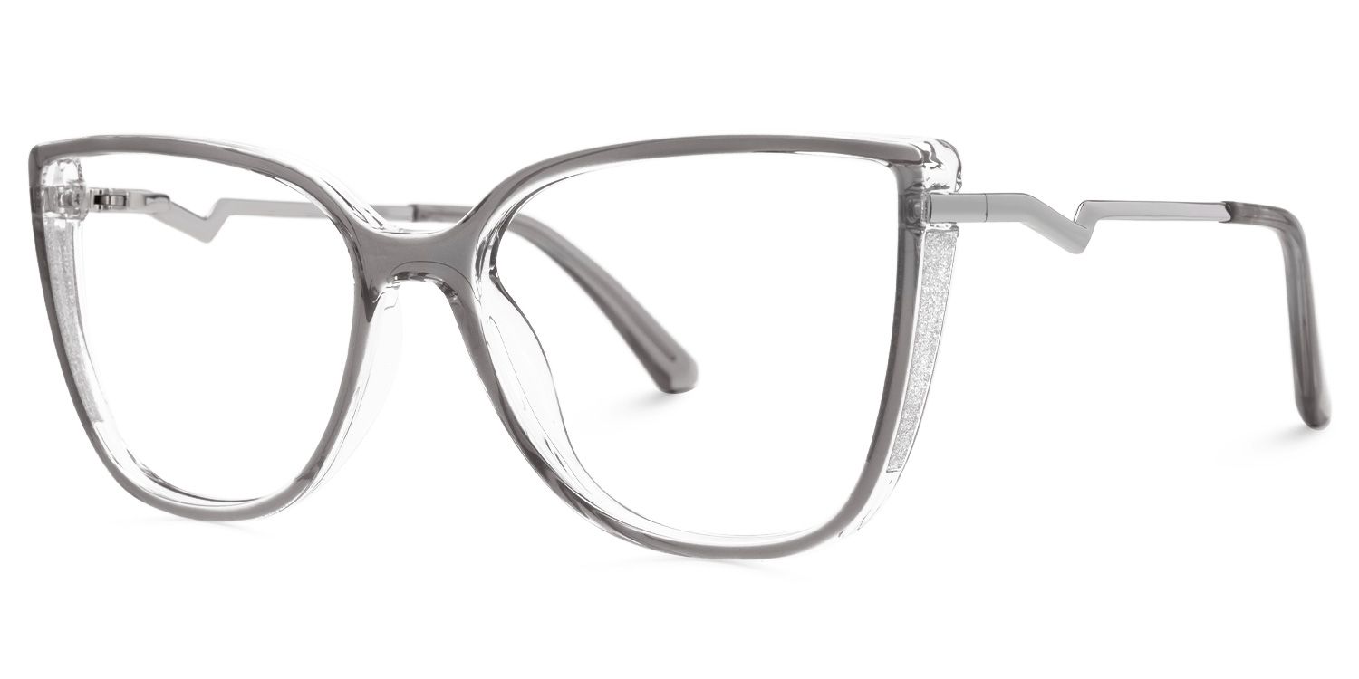 Spring hinges Celisa Eyeglasses, Celisa Gray Glasses -Zeelool1