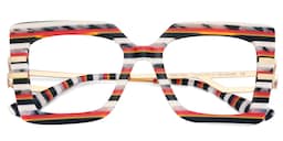 Poutine Square Multicolor Glasses1