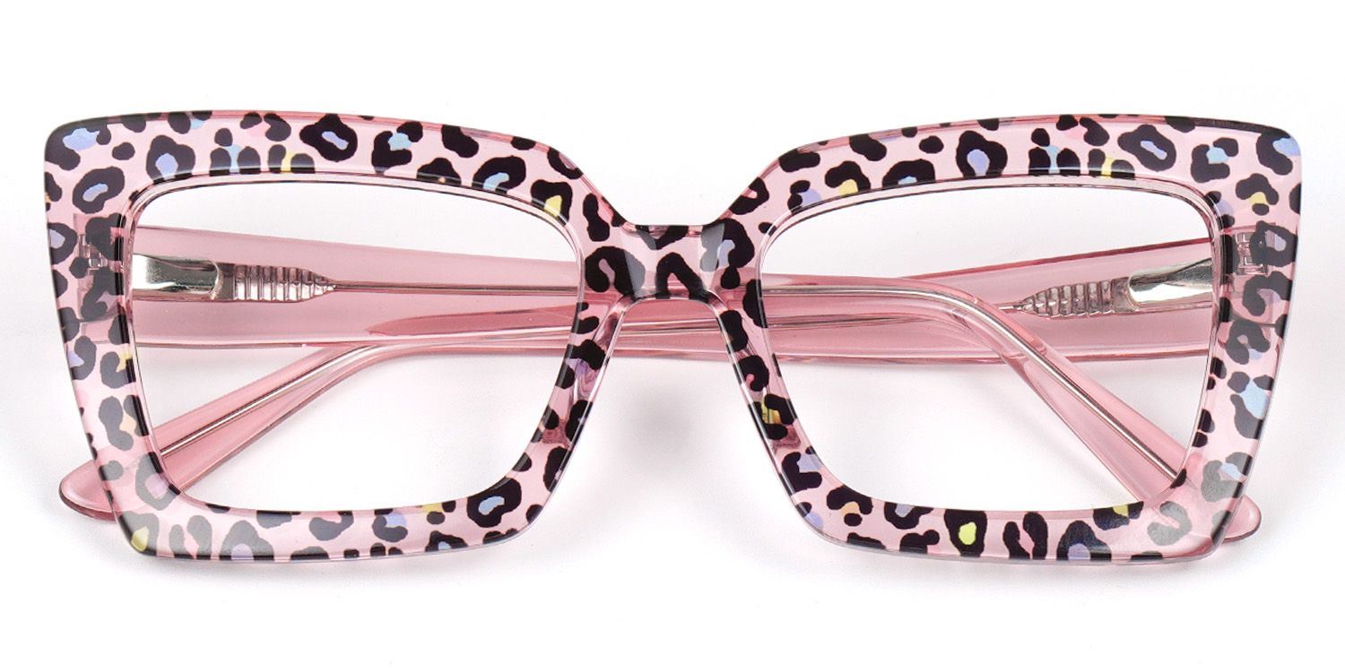 Tootie Eyeglasses in Butterfly Pink Leopard Frame | Zeelool1