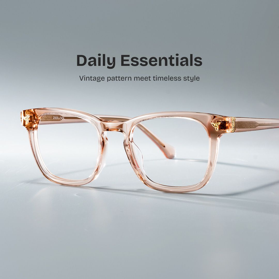 Heather Brown Frame Glasses with Square Frame Online | ZEELOOL0