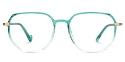 Maura Geometric Green Glasses0